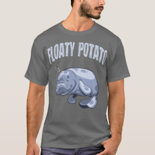 Camiseta Gracioso acuario de Papa flotante animal en el mar