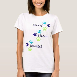 Camiseta Gracioso, Agradecido, Bendito Pinto Impresiones Co