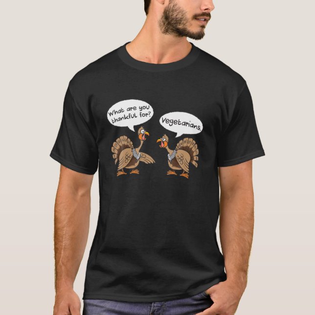 Camiseta Gracioso agradecimiento a la vegetariana turca del (Anverso)