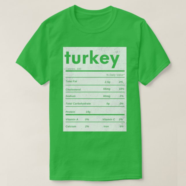 Camiseta Gracioso agradecimiento en Turquía por los datos n (Diseño del anverso)