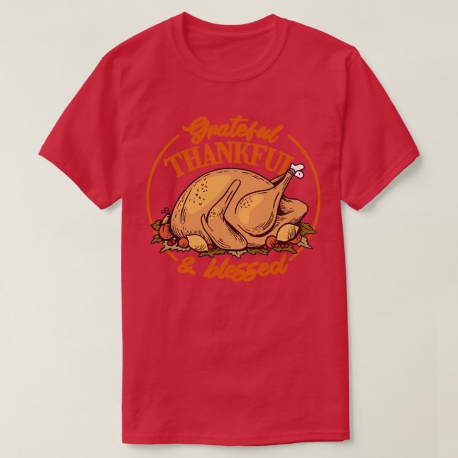 Camiseta Gracioso agradecimientoGiving Turkey3 (Diseño del anverso)