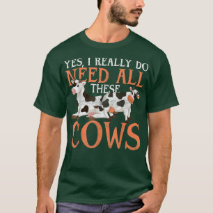 Camiseta Gracioso agricultor agricultor de vacas amante de