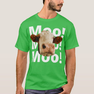 Camiseta Gracioso agricultor de lácteos, Moo Cow, me gusta 