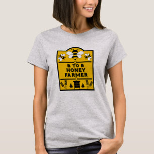 Camiseta Gracioso agricultor de miel acuaria