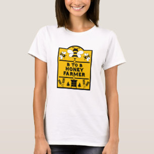 Camiseta Gracioso agricultor de miel acuaria