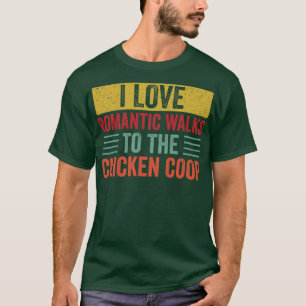 Camiseta Gracioso agricultor de pollo en el patio trasero d