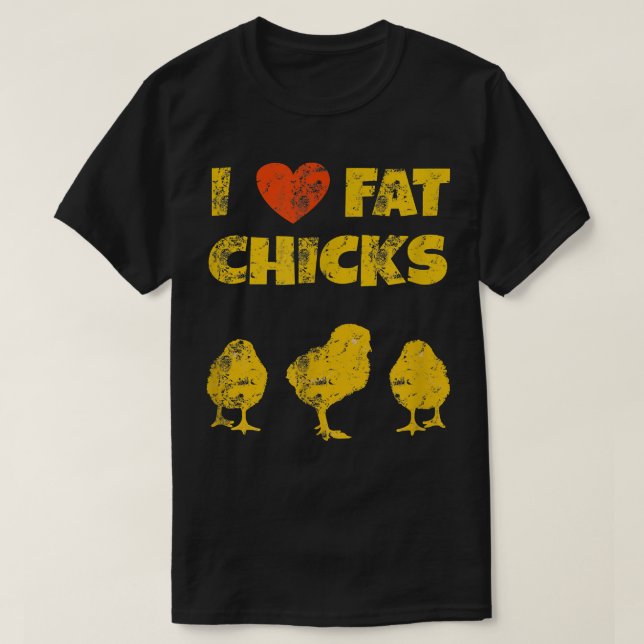 Camiseta Gracioso agricultor de pollo - Me encantan las chi (Diseño del anverso)