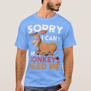 Camiseta Gracioso agricultor Granero Lover Animal Donkey