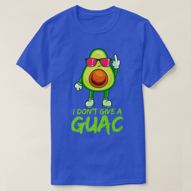 Camiseta Gracioso aguacamole diciendo No le des un guac fu (Diseño del anverso)