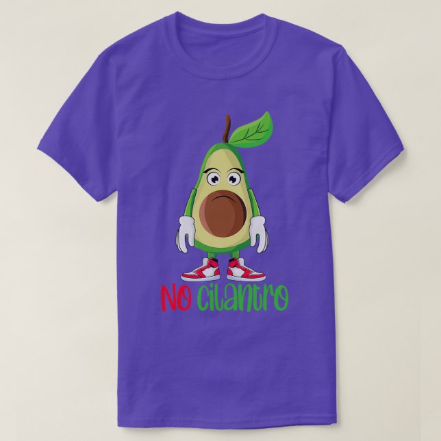 Camiseta Gracioso aguacate guacamole sin ciliantro (Diseño del anverso)