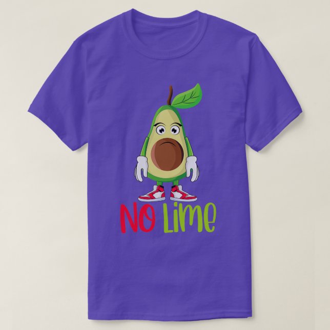 Camiseta Gracioso aguacate guacamole sin lima (Diseño del anverso)