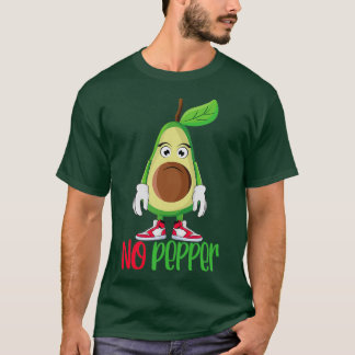 Camiseta Gracioso aguacate guacamole sin pimienta