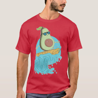 Camiseta Gracioso aguacate surf Regalo de verano Surf y Agu