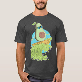 Camiseta Gracioso aguacate surf Regalo de verano Surf y Agu