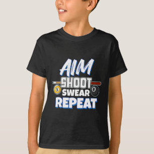 Camiseta Gracioso Aim Pool Player Gift Billiard