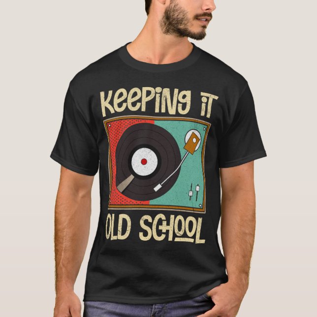 Camiseta Gracioso álbum de discos de vinilo Art Vinyl (Anverso)