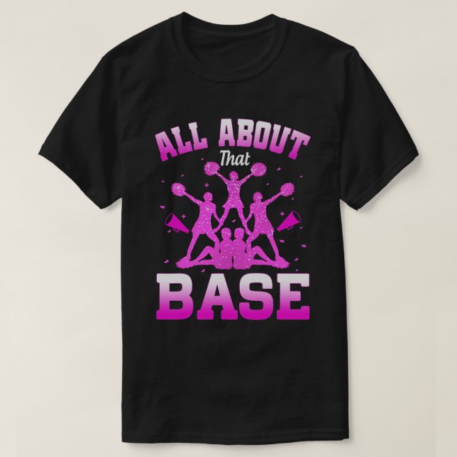 Camiseta Gracioso Alegre Todo Sobre Ese Líder Base De Alegr (Diseño del anverso)