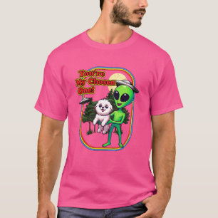 Camiseta Gracioso Algodón de Tulear Alien elegido un ovni