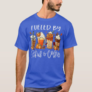 Camiseta Gracioso Alimentado Por El Café Jesus Caffeine Lov