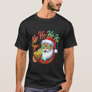Camiseta Gracioso Alo-ho-ha Santa Surfing Christma