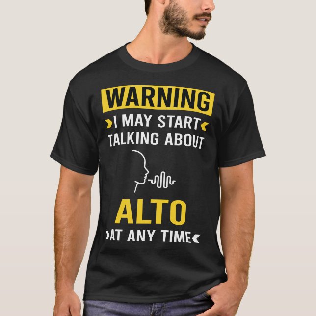 Camiseta Gracioso Alto de Advertencia (Anverso)
