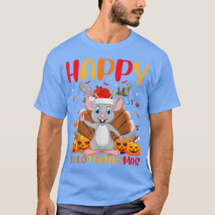 Camiseta Gracioso amante de los animales del ratón Feliz Mo