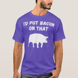 Camiseta Gracioso amante de los cerdos de Bacon - Yo le pon