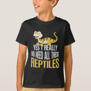 Camiseta Gracioso amante de los reptiles niños adorados co