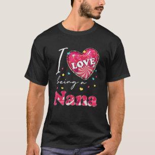 Camiseta Gracioso Amor Cardíaco Ser La Familia Nana Ventila