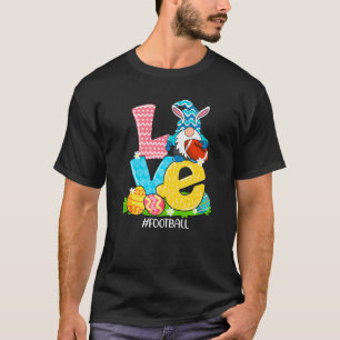 Camiseta Gracioso amor Fútbol Pascua Gnome Huevo Caza