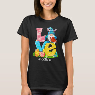 Camiseta Gracioso amor Fútbol Pascua Gnome Huevo Caza