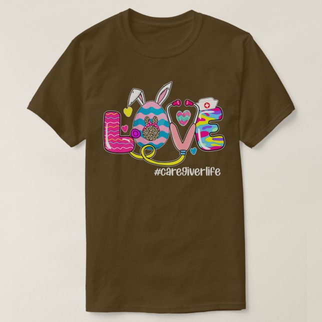 Camiseta Gracioso amor Huevo cuidado donador de la vida Enf (Diseño del anverso)