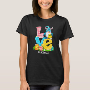 Camiseta Gracioso Amor Lacrosse Pascua Gnome Huevo Caza Bas
