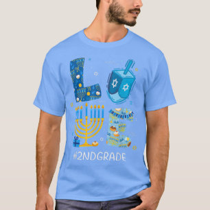 Camiseta Gracioso AMOR Maestra Menorah Judío Hanukk de 2º G