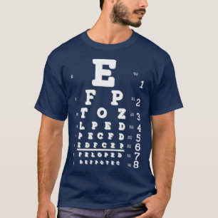 Camiseta Gracioso análisis de gráfico ocular borroso