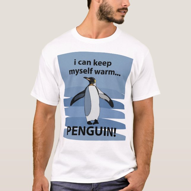 Camiseta Gracioso animal acuático sin vuelo pingüino (Anverso)