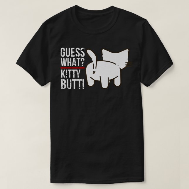 Camiseta Gracioso animal adivina qué gatito pero lindo gati (Diseño del anverso)