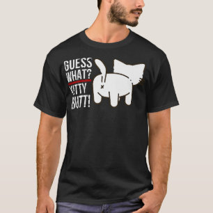 Camiseta Gracioso animal adivina qué gatito pero lindo gati
