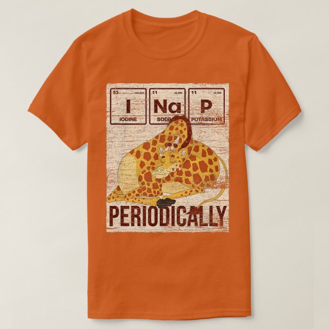 Camiseta Gracioso animal de África que Nap Periódicamente P (Diseño del anverso)