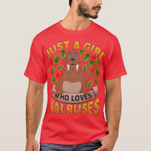 Camiseta Gracioso Animal De Walrus Tan Solo Un Chica Que Am