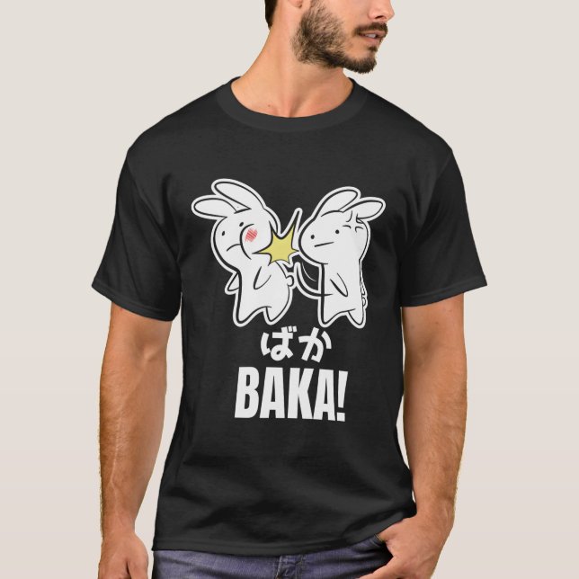 Camiseta Gracioso Anime Baka Rabbit Bunny Slap Baka Japón (Anverso)