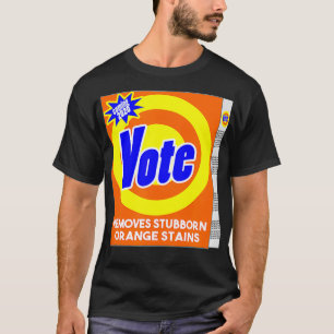 Camiseta Gracioso anti Trump Detergent Soap Bo Voto Elimina