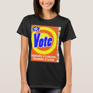 Camiseta Gracioso Anti Trump Detergent Soap Box Eliminar o