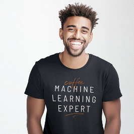 Camiseta Gracioso aprendizaje de la máquina del café