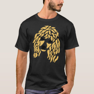 Camiseta Gracioso Apricot Poodle Face Resumen de arte