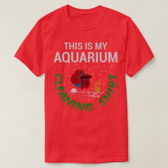 Camiseta Gracioso Aquarium Cleaner Shirt (Diseño del anverso)