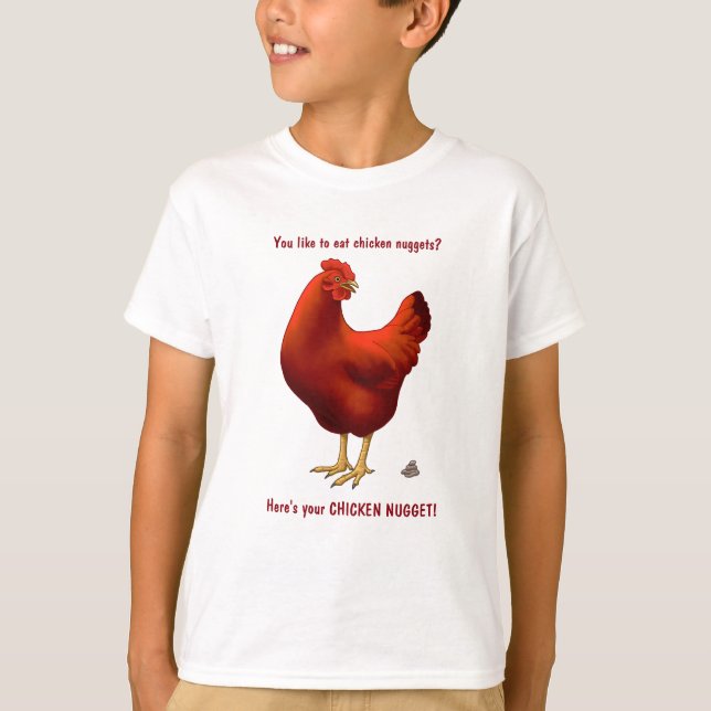Camiseta Gracioso, aquí está tu gallina gorda (Anverso)
