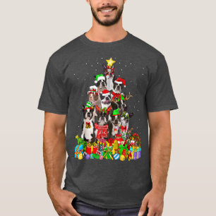 Camiseta Gracioso árbol de navidad de perro de Boston Terri