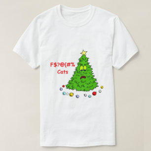 Camiseta Gracioso árbol de Navidad sombreros malos
