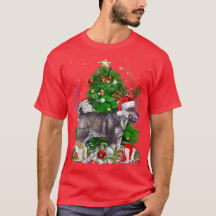 Camiseta Gracioso árbol de Navidad vallhund sueco iluminado